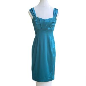 Calvin Klein Size 4 Mini Dress Excellent Condition Green